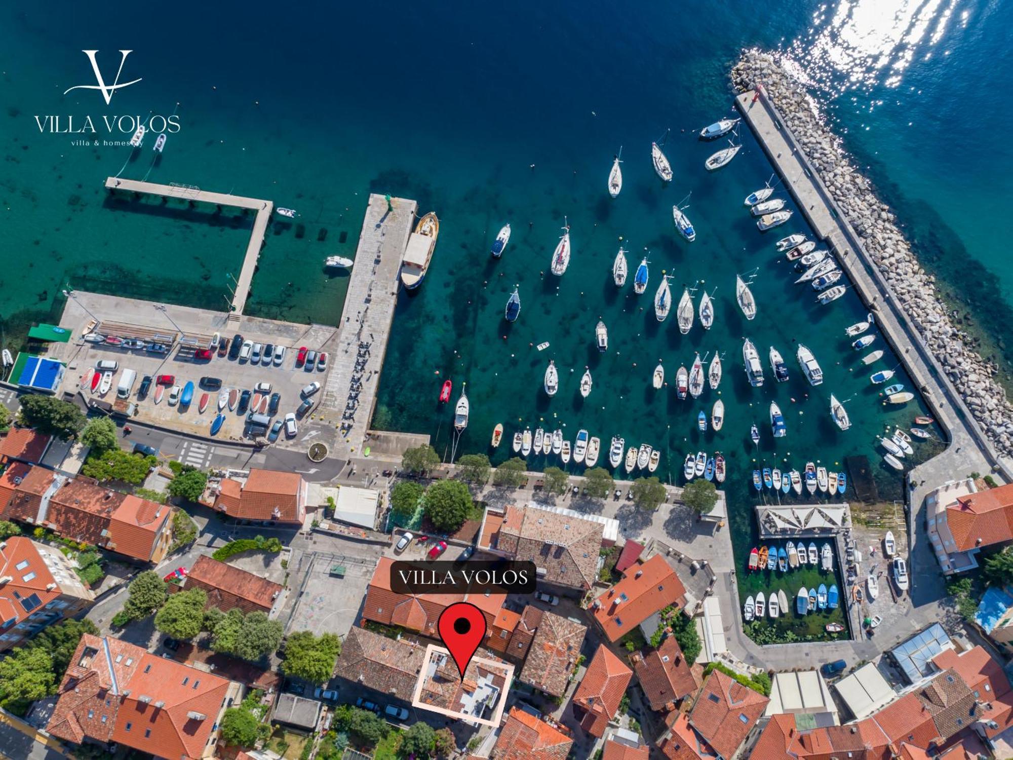 Villa Volos Apartment Karmen With Roof Terrace, Sea View, Free Private Parking Opatija Exteriér fotografie