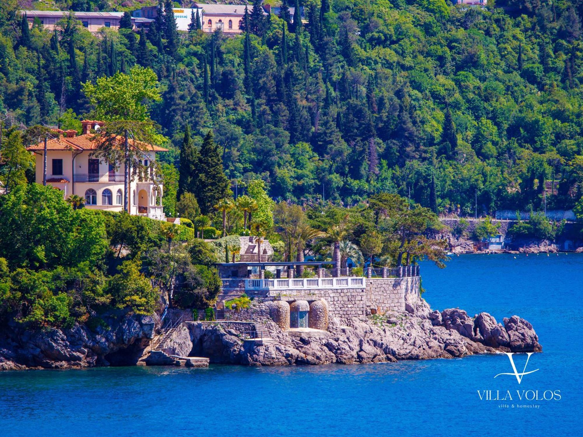 Villa Volos Apartment Karmen With Roof Terrace, Sea View, Free Private Parking Opatija Exteriér fotografie